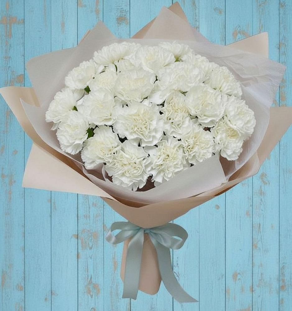 Букет цветов из: Гвоздики в Рощино Ставропольского края