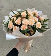 Букет Кремовые розы Латте #REPLACE_PRED# Рощино Ставропольского края