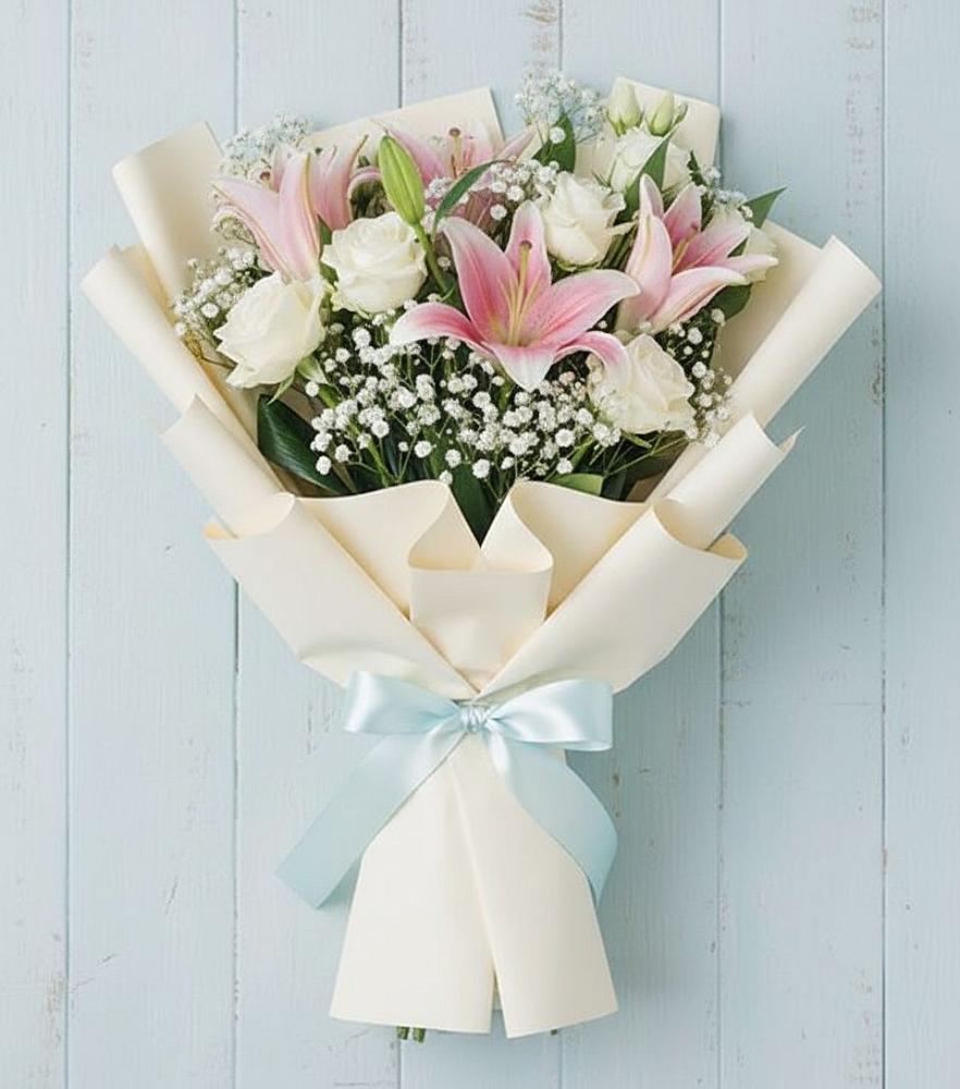 Букет цветов из: Лилии в Рощино Ставропольского края