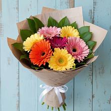 Букет цветов из:  Герберы #REPLACE_PRED# Рощино Ставропольского края