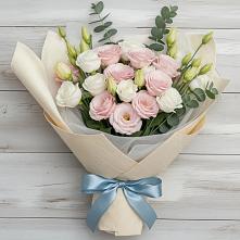 Букет цветов из:  Лизиантусы #REPLACE_PRED# Рощино Ставропольского края