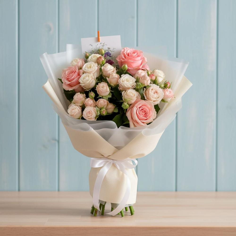 Букет цветов из: Розы в Рощино Ставропольского края