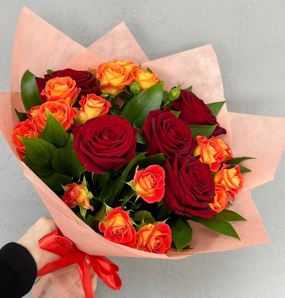 Букет Любовь и восторг в Рощино Ставропольского края