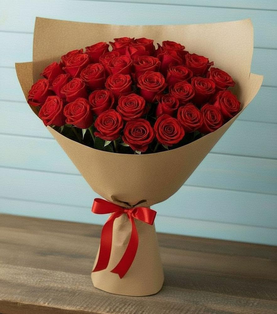 Букет Красные розы Милано в Рощино Ставропольского края