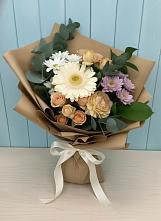 Букет цветов из:  Герберы и Хризантемы в Рощино Ставропольского края