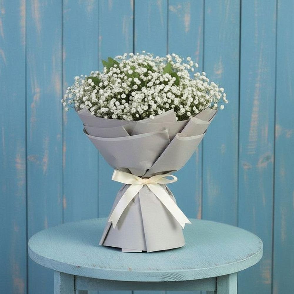 Букет цветов из: Гипсофила в Рощино Ставропольского края