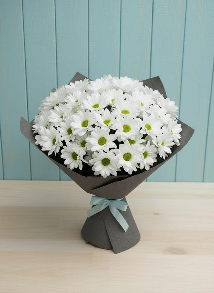 Букет цветов из: Хризантемы в Рощино Ставропольского края