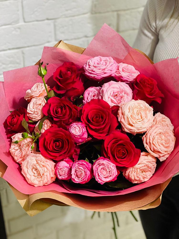 Букет цветов из: Розы в Рощино Ставропольского края