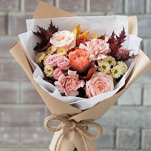 Букет цветов из:  Гвоздики, Хризантемы и Розы #REPLACE_PRED# Рощино Ставропольского края