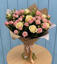 Букет цветов из:  Розы в Рощино Ставропольского края