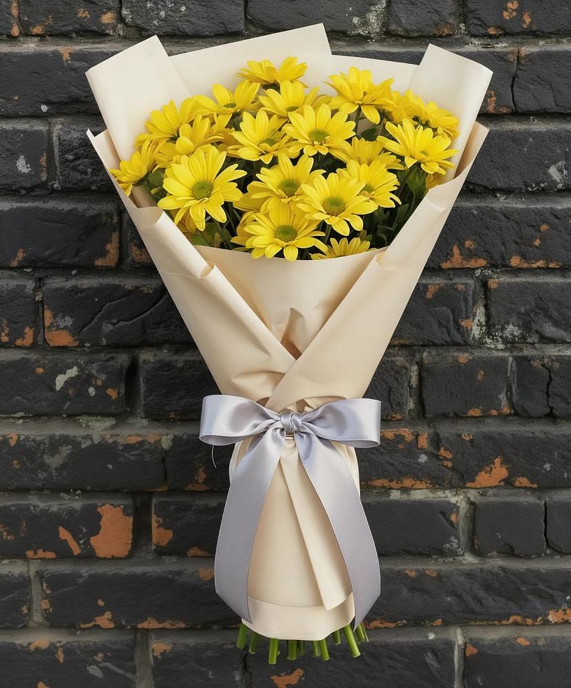 Букет цветов из: Хризантемы в Рощино Ставропольского края