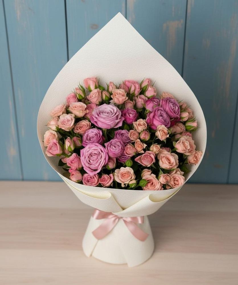 Букет цветов из: Розы в Рощино Ставропольского края