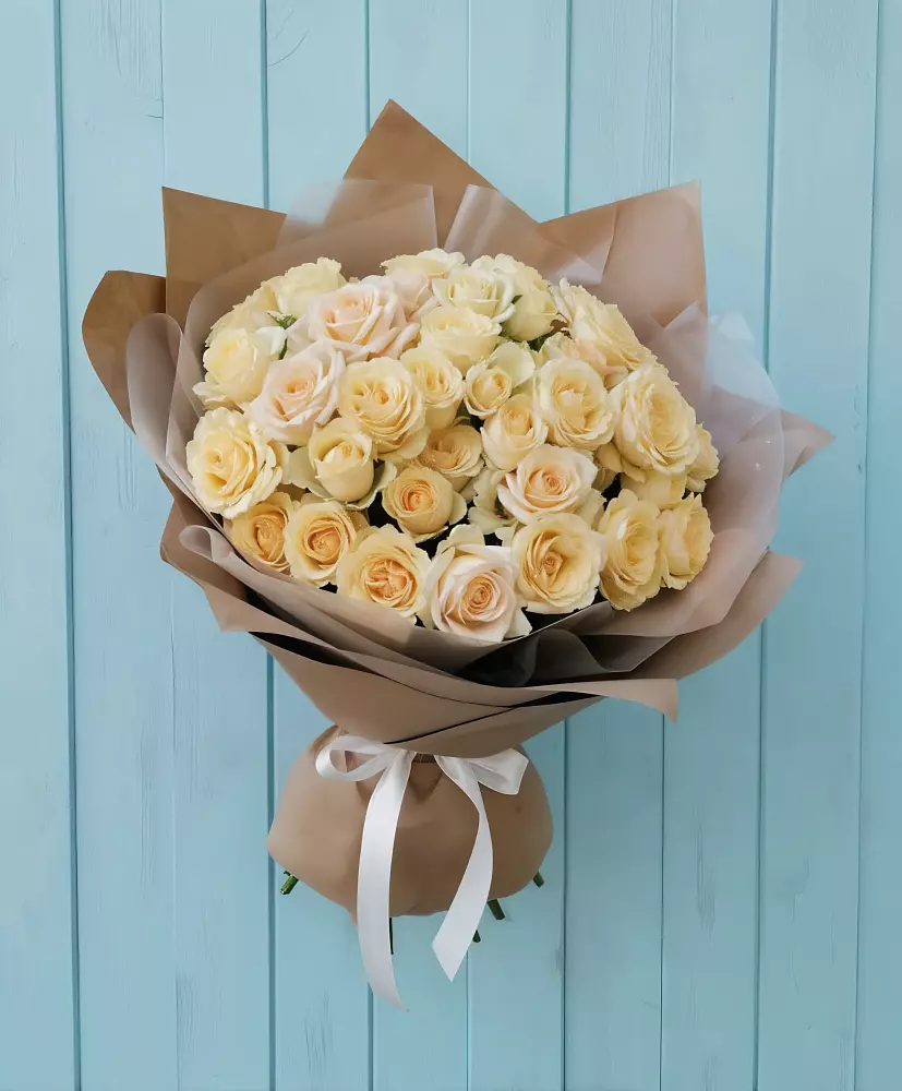 Букет Кремовое облако в Рощино Ставропольского края