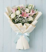 Букет цветов из:  Лилии в Рощино Ставропольского края