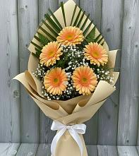 Букет цветов из:  Герберы #REPLACE_PRED# Рощино Ставропольского края
